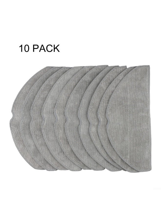 اكسيسن 10 قطع من قطع قماش المكنسة البديلة لمكانس Eufy G50/L60/Hybrid SES الروبوتية، ملحقات المكنسة - قطع قماش المكنسة المصنوعة من الألياف الدقيقة القابلة لإعادة الاستخدام - Image 1